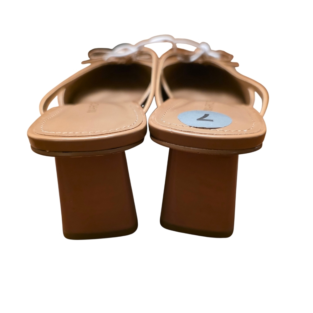 Marc Fisher Tan Women's Block Heel Mule Pumps Sizes Left 6.5, 7, 8 - Picture 5 of 11